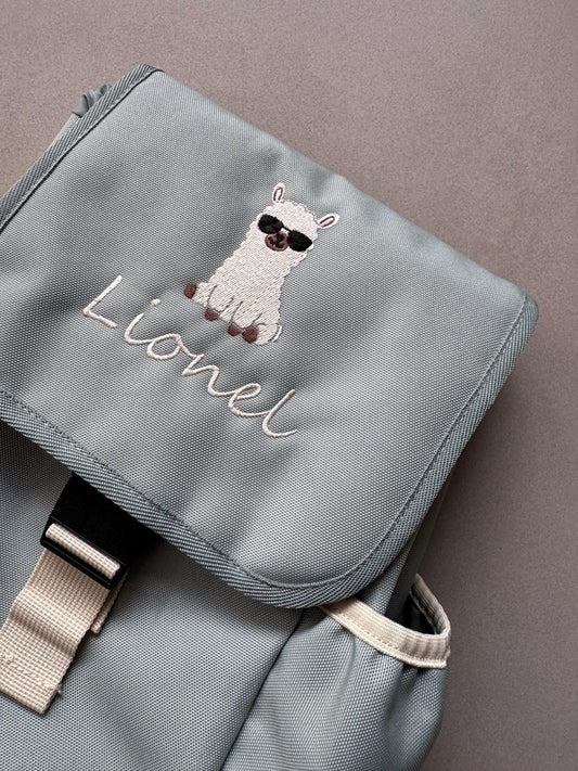 Kinderrucksack personalisiert Alpaka